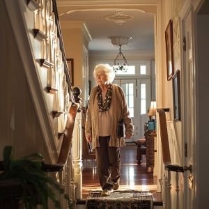 Senior woman in her home