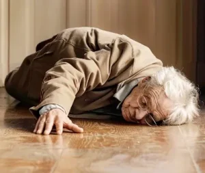 Senior man who fell in his home