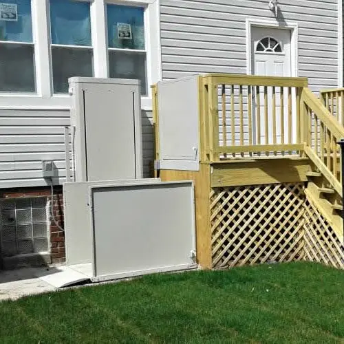Outdoor vertical platforms for easy access.