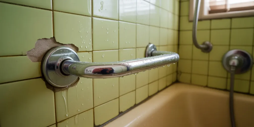 mistakes when installing shower grab bars