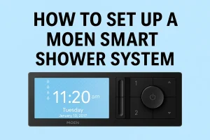 setting up a moen shower sytem