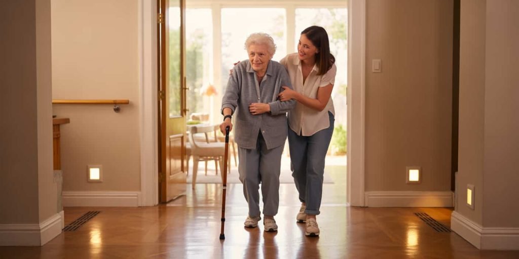 Helping senior parent to stay at home