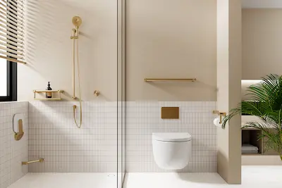 Universal design bathroom