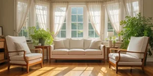 A living room that is senior friendly.