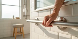 Bathroom Grab bar installation tips.