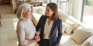 Consulting with a senior home safety specialist.